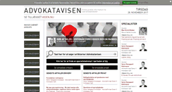 Desktop Screenshot of advokatavisen.dk