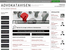 Tablet Screenshot of advokatavisen.dk